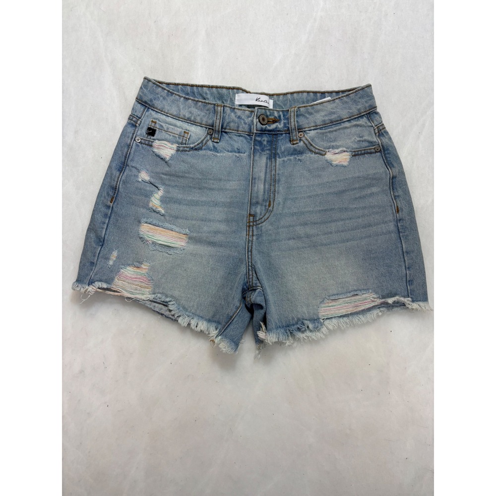 KAN CAN Denim‎ Shorts Womens M Medium Ripped Distressed Frayed Hem Casual